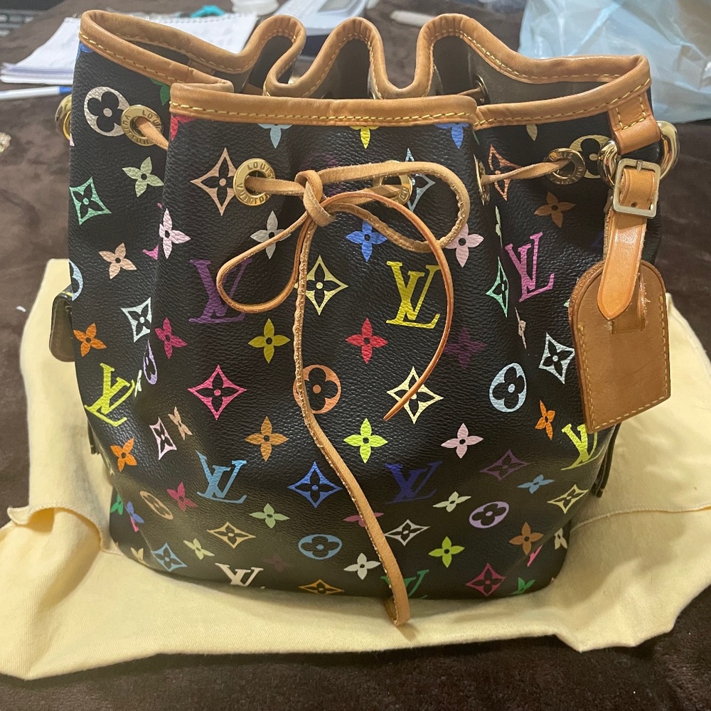 Louis Vuitton petite noe multi color